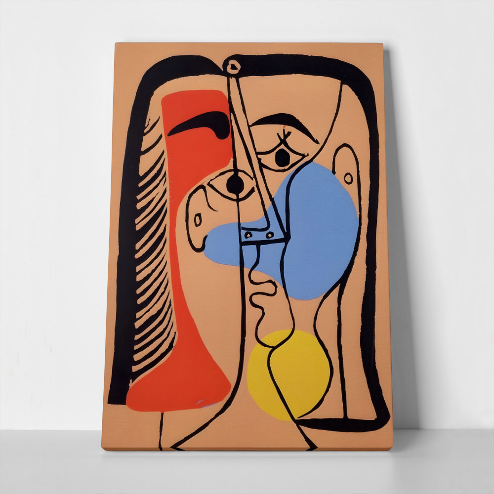 Πινακας σε καμβά PICASSO - JACQUELINE WITH STRAIGHT HAIR