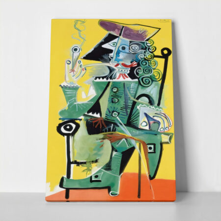 Πινακας σε καμβά PICASSO - MUSKETEER WITH A PIPE 1968 - Pablo Picasso