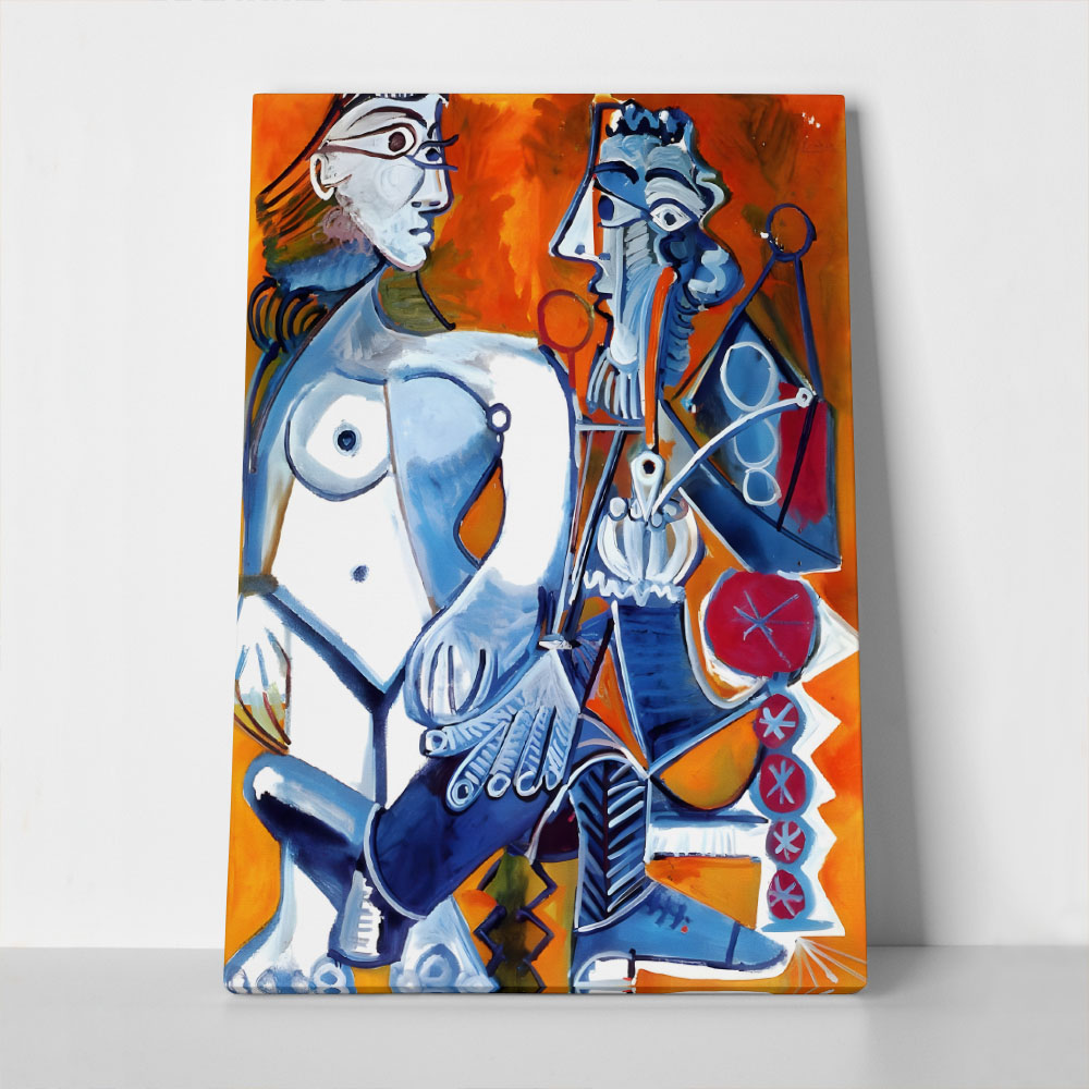 Πινακας σε καμβά PICASSO - NUDE AND SMOKER