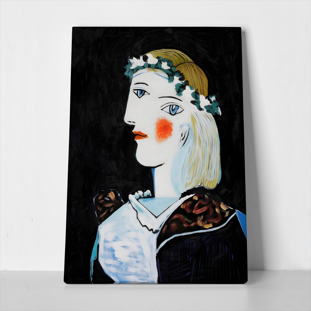 Πινακας σε καμβά PICASSO - PORTRAIT OF MARIE THERESE WALTER WITH GARLAND