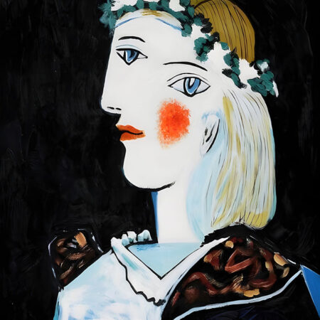 Πινακας σε καμβά PICASSO - PORTRAIT OF MARIE THERESE WALTER WITH GARLAND - Pablo Picasso Sticky 5