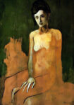 Πινακας σε καμβά PICASSO - SEATED FEMALE NUDE