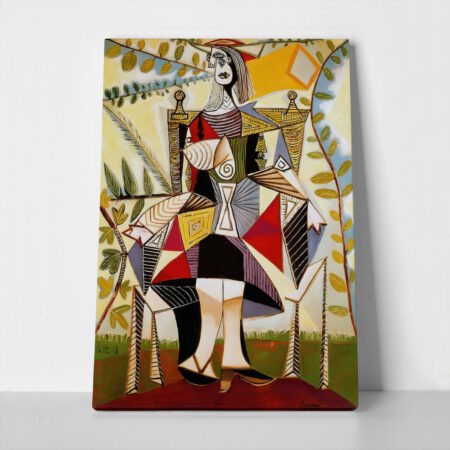 Πινακας σε καμβά PICASSO - SEATED WOMAN IN A GARDEN 1938 - Pablo Picasso