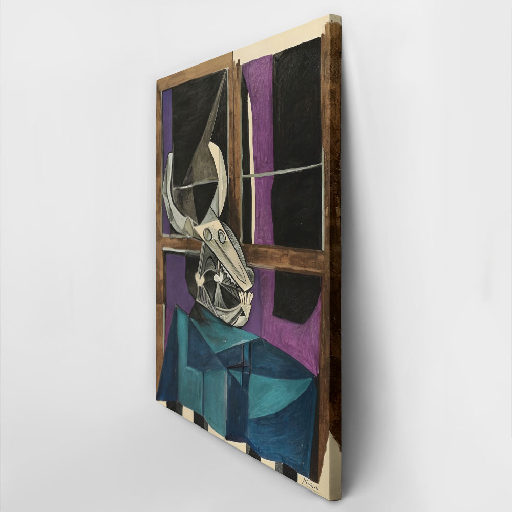 Πινακας σε καμβά PICASSO - STILL LIFE WITH BULL'S SKULL