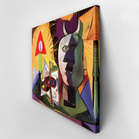 Πινακας σε καμβά PICASSO - STILL LIFE WITH CANDLE - Pablo Picasso Sticky 2