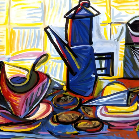 Πινακας σε καμβά PICASSO - STILL LIFE WITH COFFEEPOT - Pablo Picasso Sticky 5