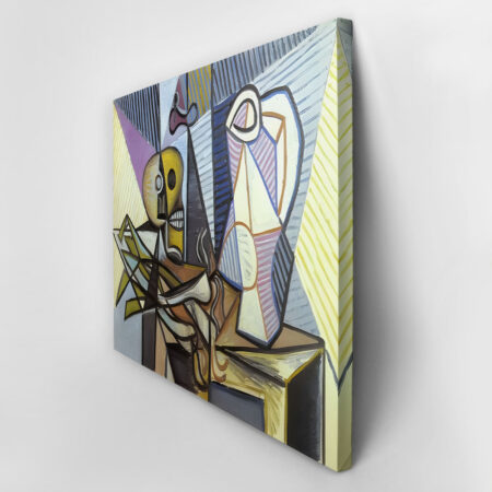 Πινακας σε καμβά PICASSO - STILL LIFE WITH SKULL LEEKS AND PITCHER 2 - Pablo Picasso Sticky 2