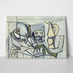 Πινακας σε καμβά PICASSO - STILL LIFE WITH SKULL LEEKS AND PITCHER