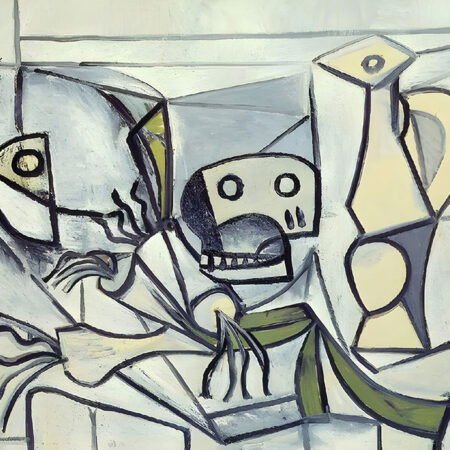 Πινακας σε καμβά PICASSO - STILL LIFE WITH SKULL LEEKS AND PITCHER - Pablo Picasso Sticky 5