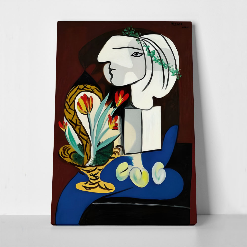 Πινακας σε καμβά PICASSO - STILL LIFE WITH TULIPS