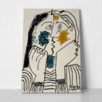 Πινακας σε καμβά PICASSO - THE KISS 1962