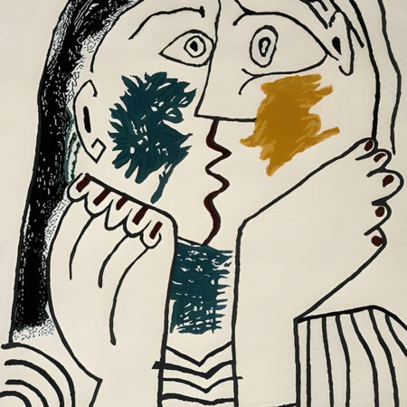Πινακας σε καμβά PICASSO - THE KISS 1962 - Pablo Picasso Sticky 5