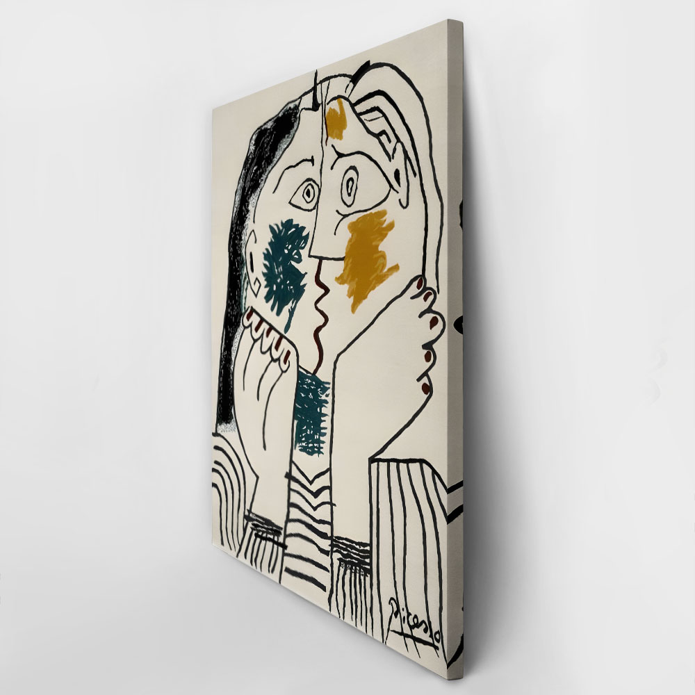 Πινακας σε καμβά PICASSO - THE KISS 1962
