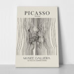 Πινακας σε καμβά PICASSO - THE KISS LINEART