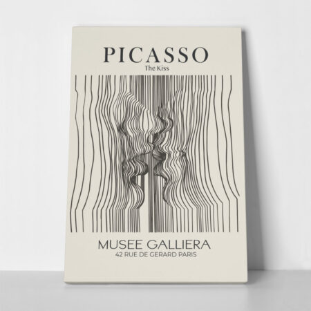 Πινακας σε καμβά PICASSO - THE KISS LINEART - Pablo Picasso Sticky 1