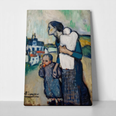 Πινακας σε καμβά PICASSO - THE MOTHER LEADING TWO CHILDREN - Pablo Picasso