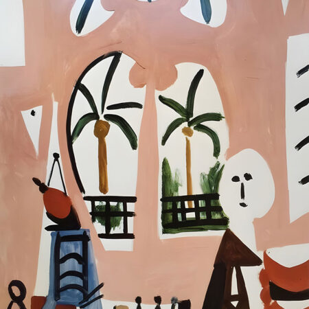 Πινακας σε καμβά PICASSO - THE STUDIO 1956 - Pablo Picasso Sticky 5