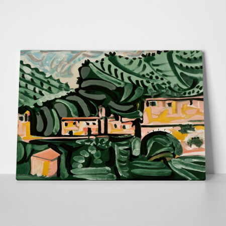 Πινακας σε καμβά PICASSO - THE VILLAGE OF VAUNENARGUES - Pablo Picasso