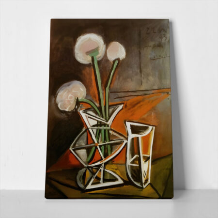 Πινακας σε καμβά PICASSO - VASE WITH FLOWERS - Pablo Picasso