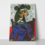 Πινακας σε καμβά PICASSO - WOMAN SITTING IN AN ARMCHAIR