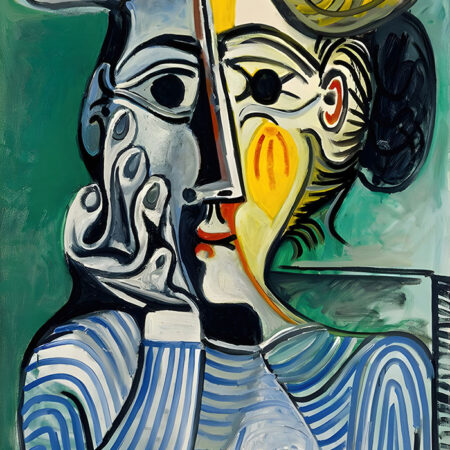 Πινακας σε καμβά PICASSO - WOMAN WITH A YELLOW HAT - Pablo Picasso Sticky 5