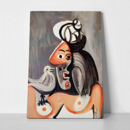 Πινακας σε καμβά PICASSO - WOMAN WITH BIRD - Pablo Picasso