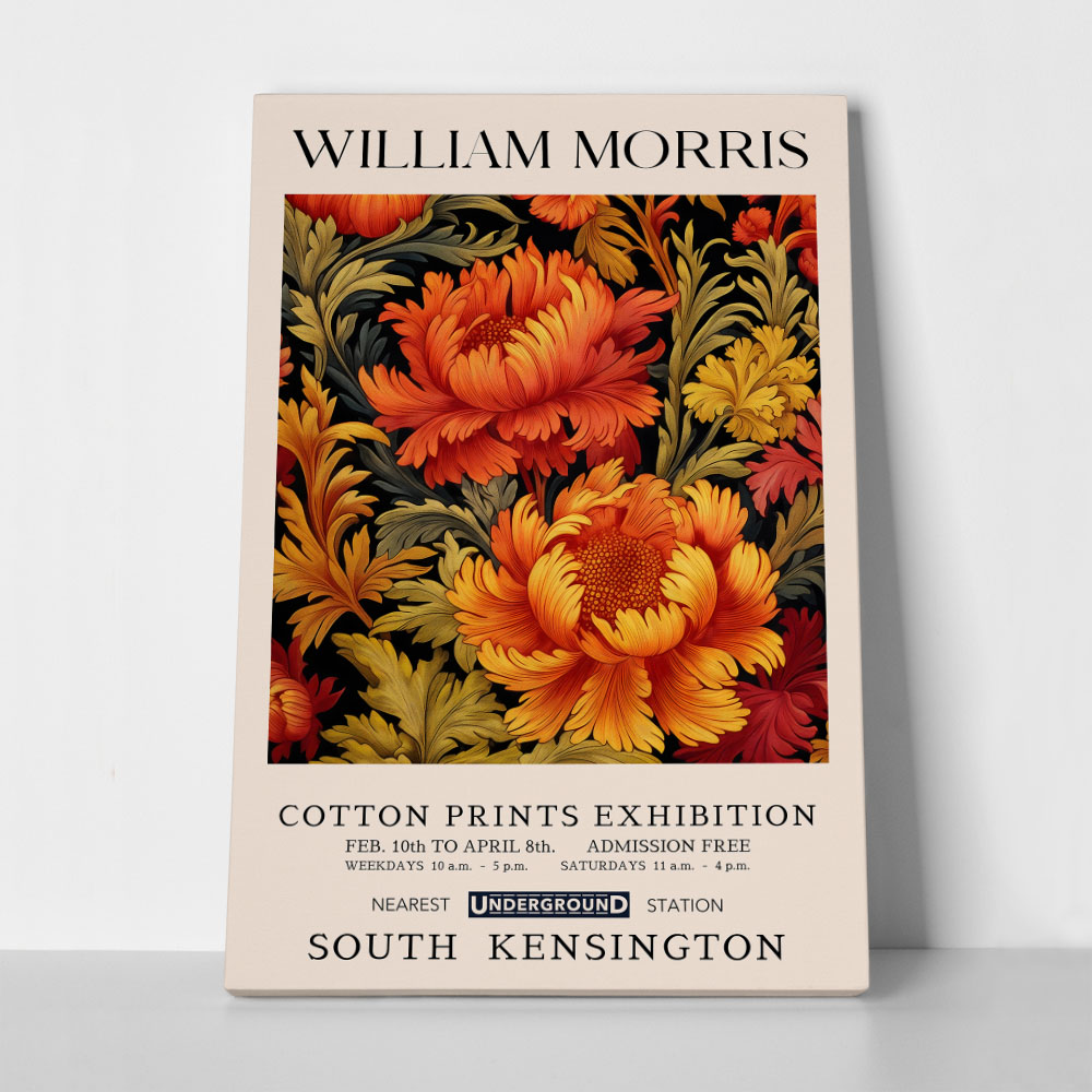 Πινακας σε καμβά WILLIAM MORRIS - AUTUMN FLOWER 1