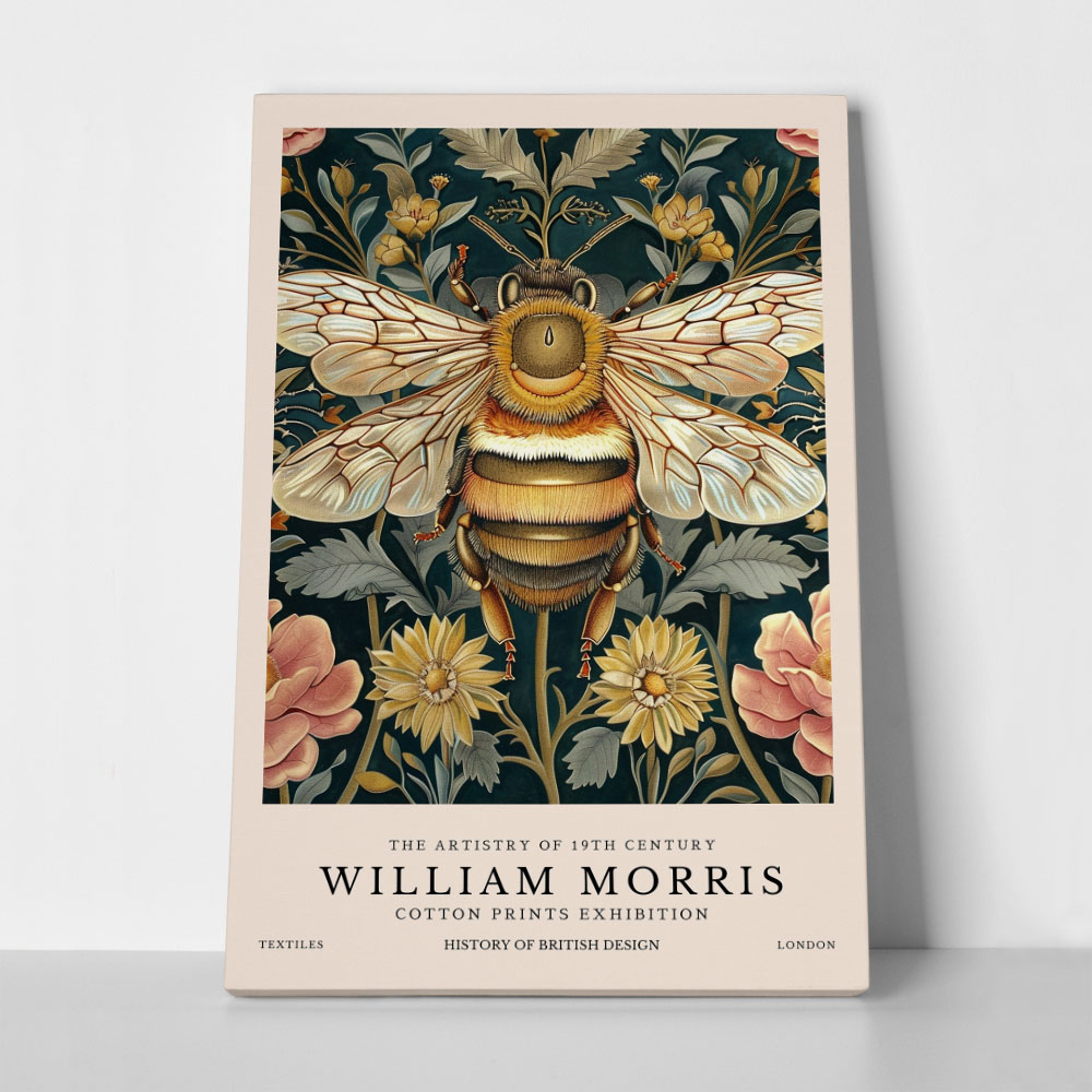 Πινακας σε καμβά WILLIAM MORRIS - BEE 1