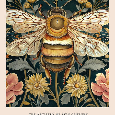 Πινακας σε καμβά WILLIAM MORRIS - BEE 1 - William Morris Sticky 5