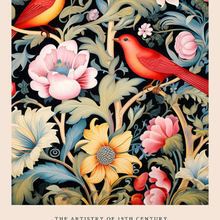 Πινακας σε καμβά WILLIAM MORRIS - BIRD 1 - William Morris Sticky 5