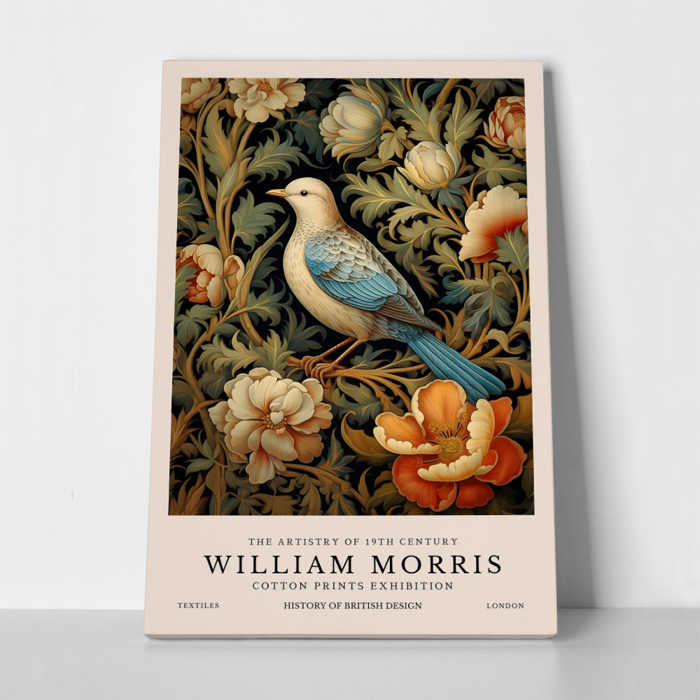 Πινακας σε καμβά WILLIAM MORRIS - BIRD 2