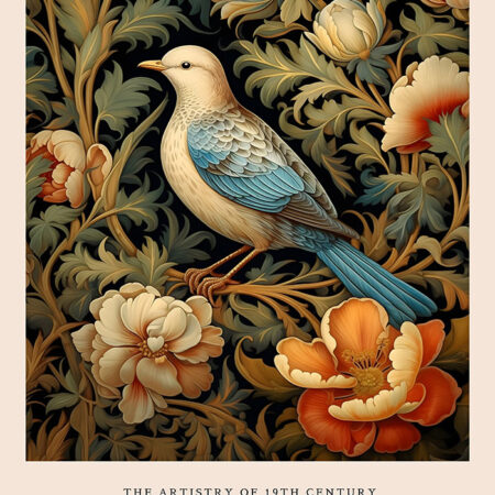 Πινακας σε καμβά WILLIAM MORRIS - BIRD 2 - William Morris Sticky 5