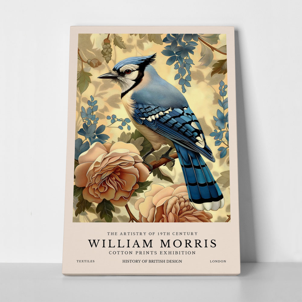 Πινακας σε καμβά WILLIAM MORRIS - BIRD 3