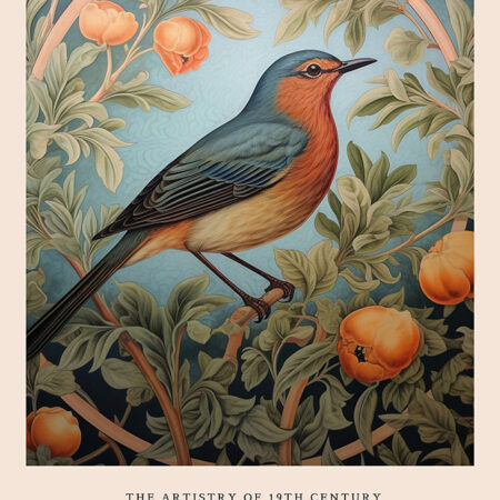 Πινακας σε καμβά WILLIAM MORRIS - BIRD 6 - William Morris Sticky 5