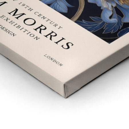 Πινακας σε καμβά WILLIAM MORRIS - BLUE FLORAL - William Morris Sticky 1