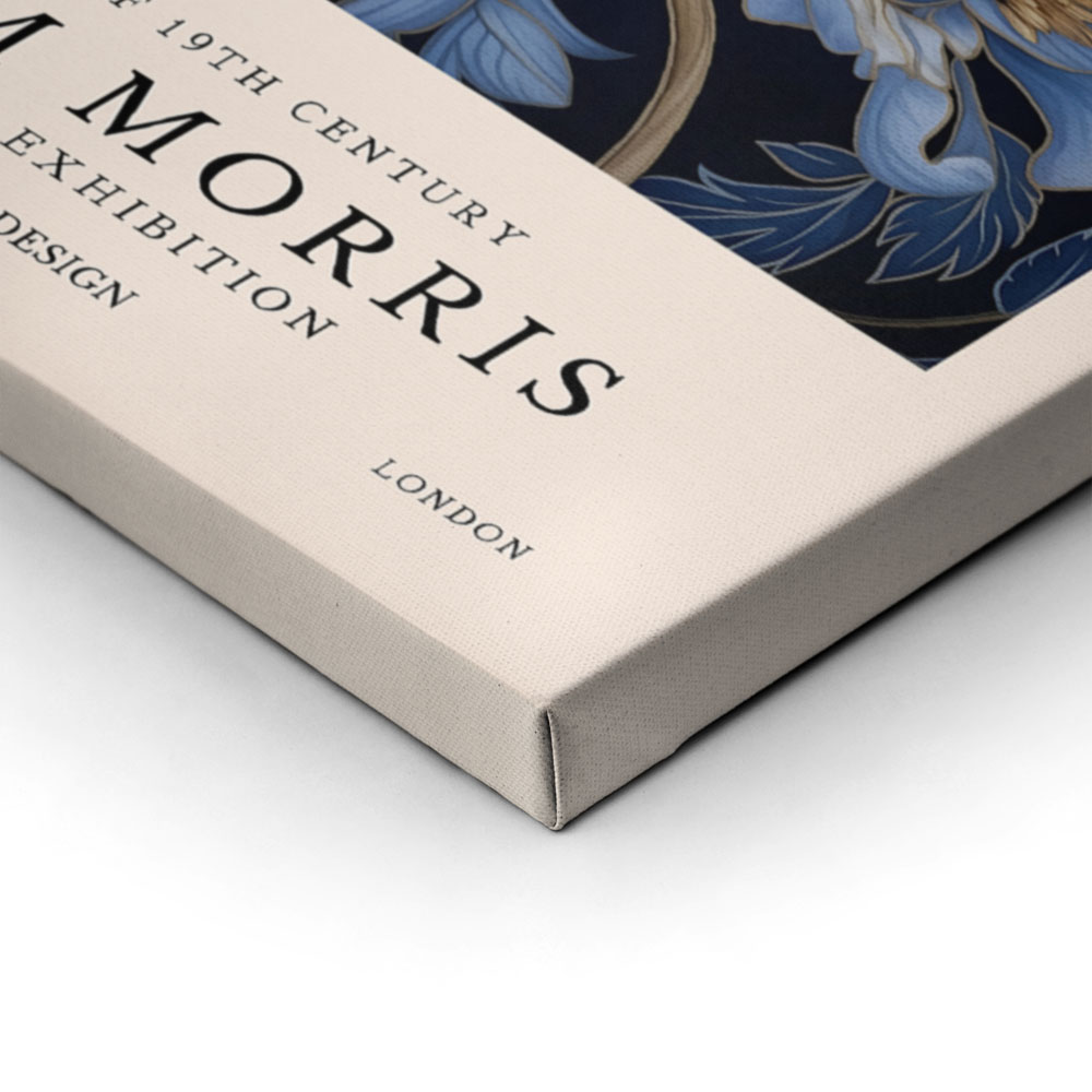 Πινακας σε καμβά WILLIAM MORRIS - BLUE FLORAL