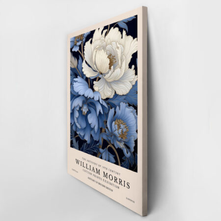 Πινακας σε καμβά WILLIAM MORRIS - BLUE FLORAL - William Morris Sticky 2