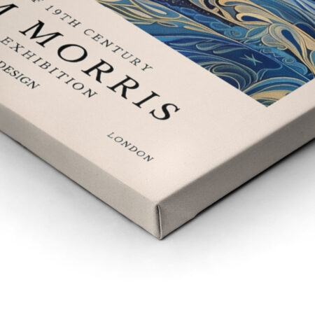Πινακας σε καμβά WILLIAM MORRIS - BLUE MOON AND STARS 3 - William Morris Sticky 1