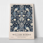 Πινακας σε καμβά WILLIAM MORRIS - BLUE PEACOCK PATTERN 1
