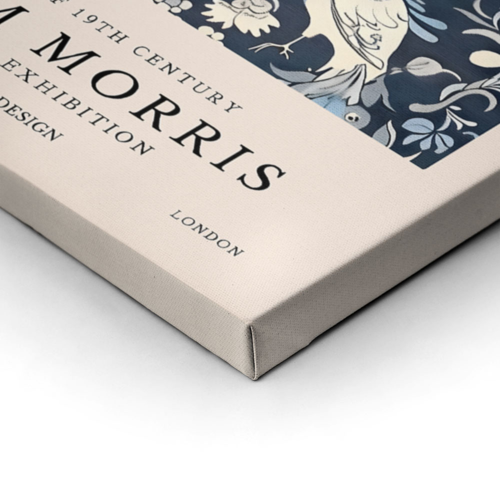 Πινακας σε καμβά WILLIAM MORRIS - BLUE PEACOCK PATTERN 1