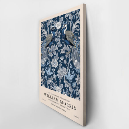 Πινακας σε καμβά WILLIAM MORRIS - BLUE PEACOCK PATTERN 2 - William Morris Sticky 2