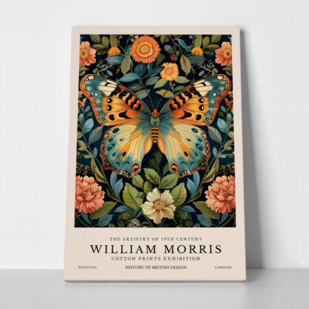 Πινακας σε καμβά WILLIAM MORRIS - BUTTERFLY 13