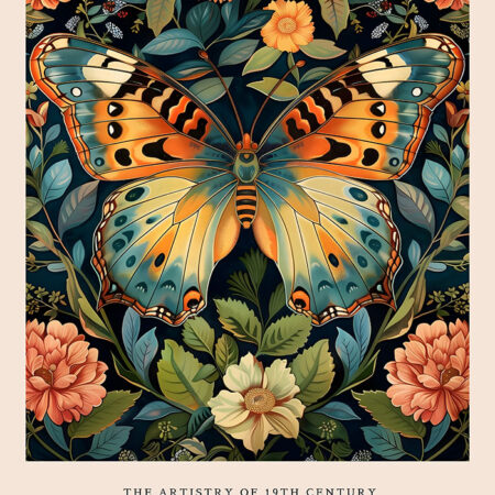 Πινακας σε καμβά WILLIAM MORRIS - BUTTERFLY 13 - William Morris Sticky 5