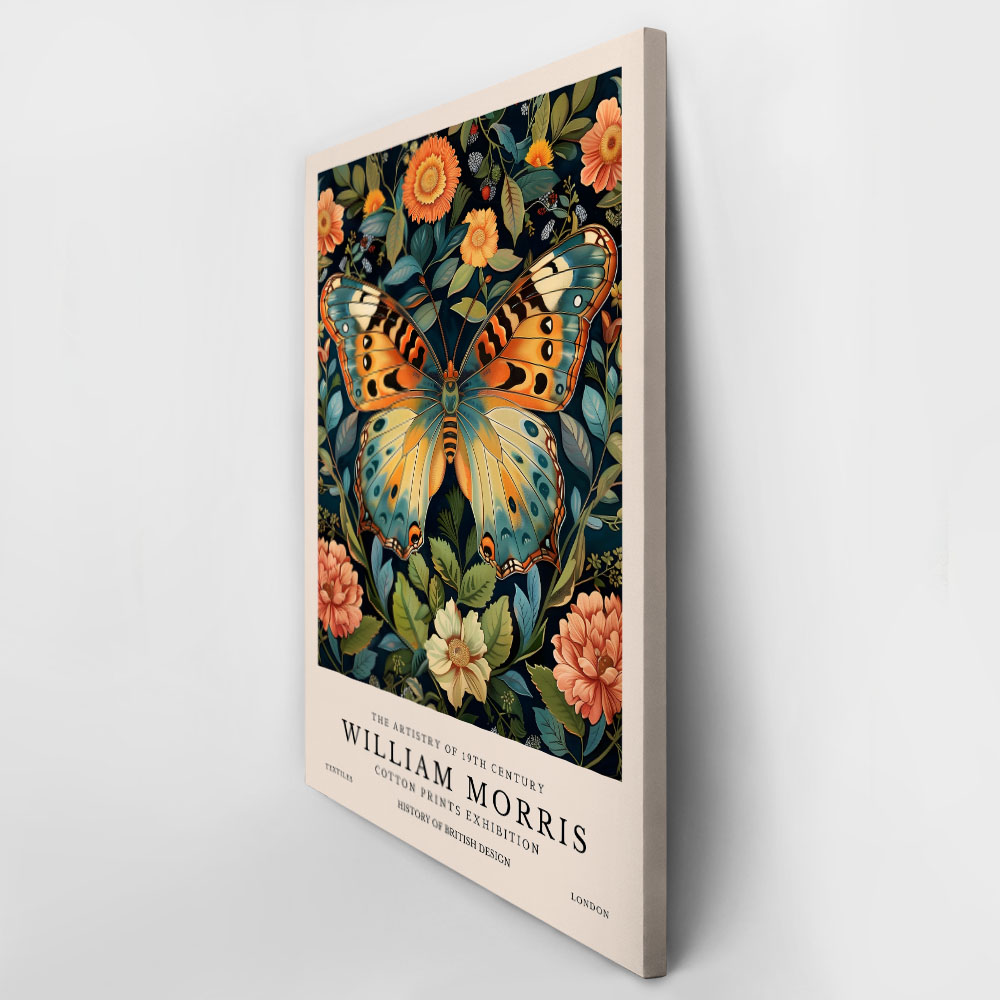Πινακας σε καμβά WILLIAM MORRIS - BUTTERFLY 13