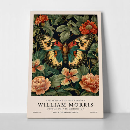 Πινακας σε καμβά WILLIAM MORRIS - BUTTERFLY 15