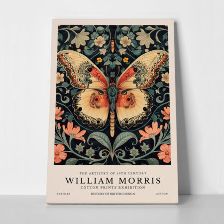 Πινακας σε καμβά WILLIAM MORRIS - BUTTERFLY 16