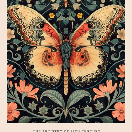 Πινακας σε καμβά WILLIAM MORRIS - BUTTERFLY 16 - William Morris Sticky 5