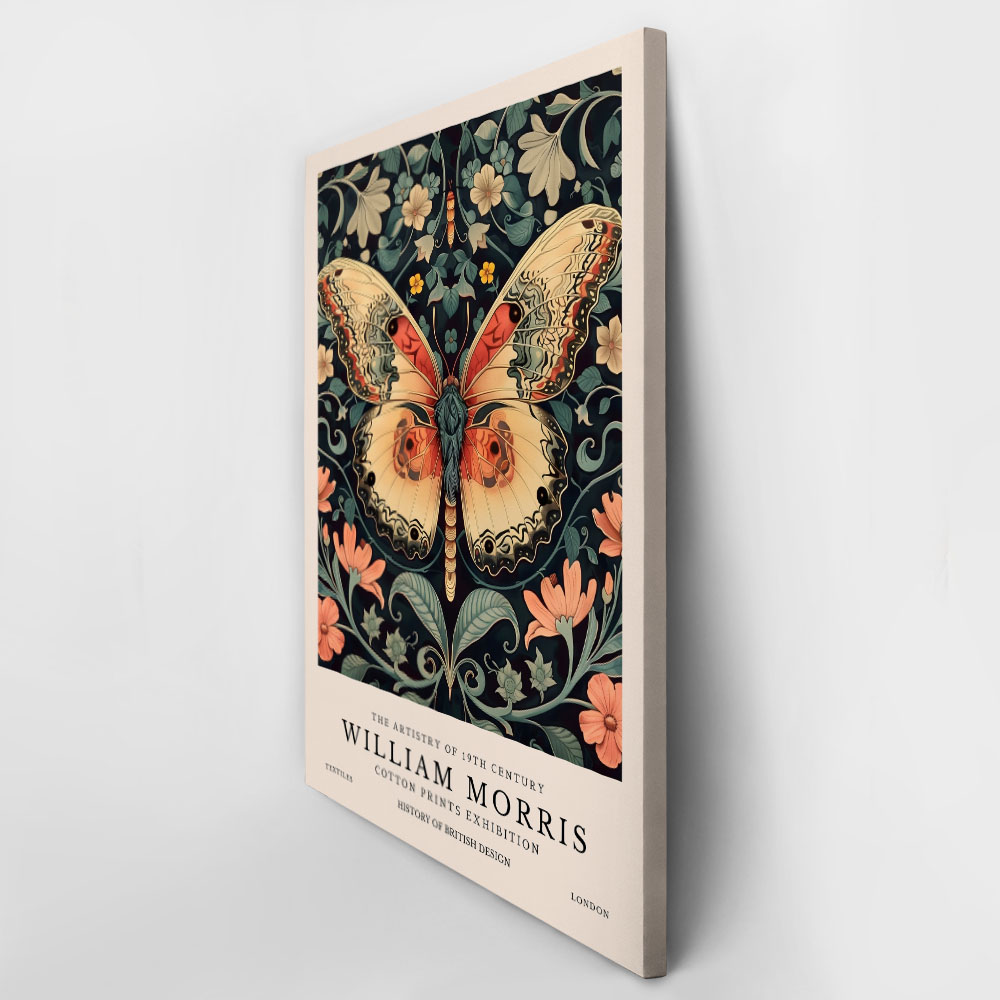 Πινακας σε καμβά WILLIAM MORRIS - BUTTERFLY 16