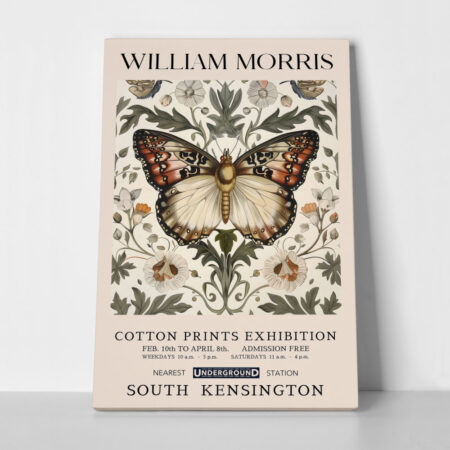 Πινακας σε καμβά WILLIAM MORRIS - BUTTERFLY 17