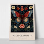Πινακας σε καμβά WILLIAM MORRIS - BUTTERFLY 1